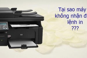 Tại sao máy in không nhận lệnh in?